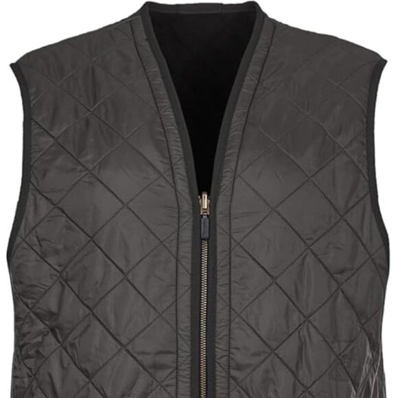 BARBOUR Small Polarquilt Liner Vest Gilet Zip-In FLAWS Ret: $150 Green - Picture 1 of 7
